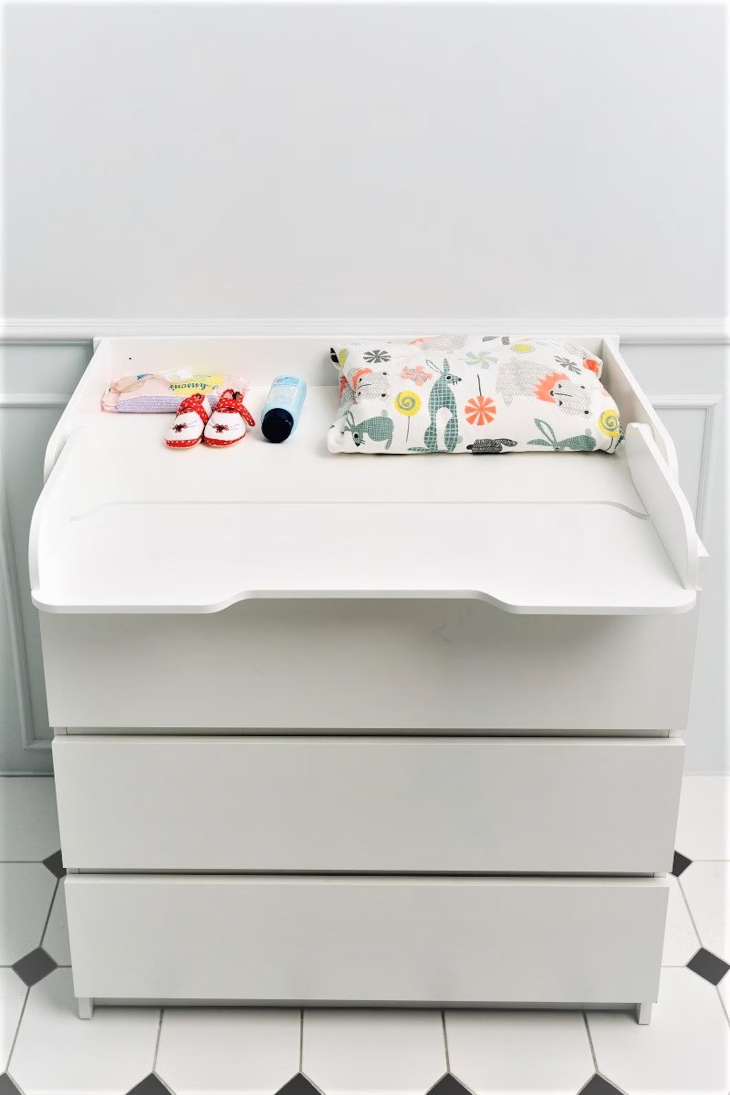 Modern Baby Changing Table Top, Custom Wooden Change Table Topper
